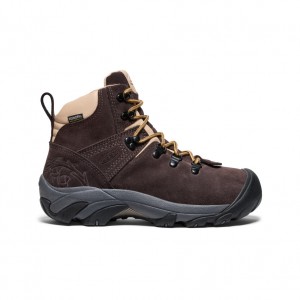 Buty Trekkingowe Damskie Keen Pyrenees Waterproof x Mountain Research Niebieskie Brązowe | FHW3596FP