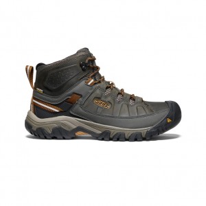 Buty Trekkingowe Męskie Keen Targhee III Waterproof Mid Czarne Oliwkowe Brązowe | THH5080HJ