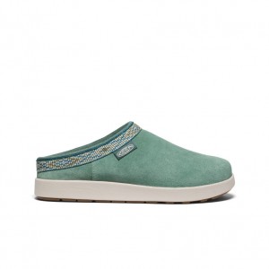 Kapcie Damskie Keen Elle Suede Mule Zielone | JEM6058QR