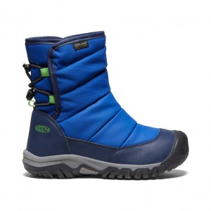 Śniegowce Big Dziecięce Keen Puffrider Waterproof Winter Niebieskie | TSB7890WH