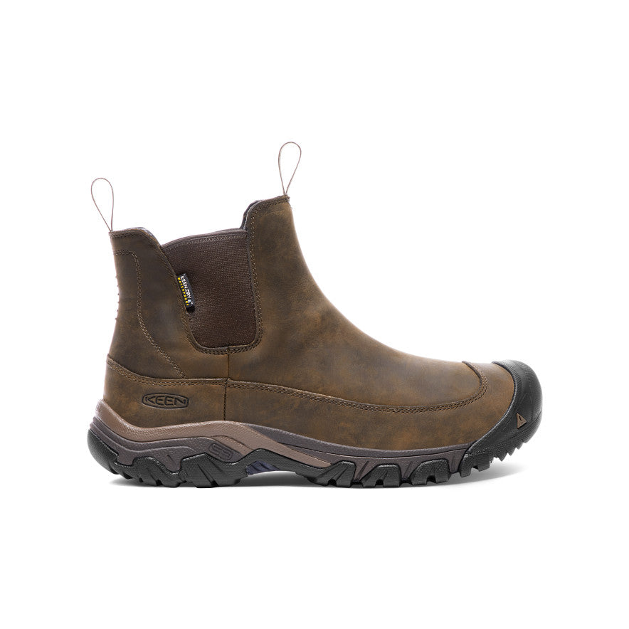 Buty Chelsea Męskie Keen Anchorage III Waterproof Brązowe | DUZ5069PB