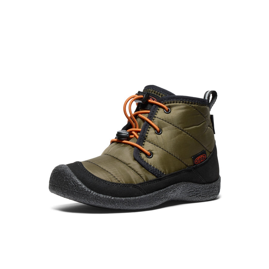 Buty Chukka Big Dziecięce Keen Howser II Waterproof Ciemny Oliwkowe Złote | OXV3073QE