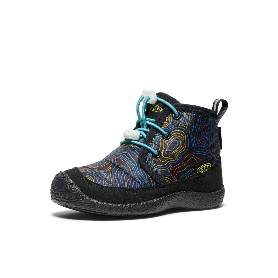 Buty Chukka Dziecięce Keen Howser II Waterproof Czarne Niebieskie | JEY296BX