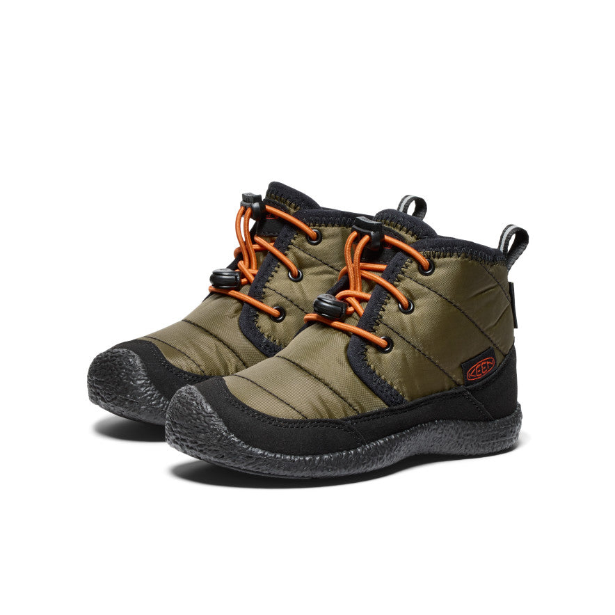 Buty Chukka Dziecięce Keen Howser II Waterproof Ciemny Oliwkowe Złote | MGJ6364KR