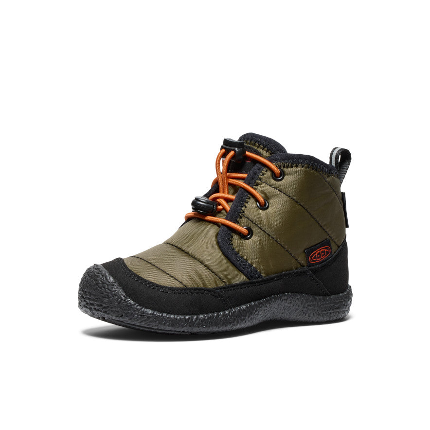 Buty Chukka Dziecięce Keen Howser II Waterproof Ciemny Oliwkowe Złote | MGJ6364KR