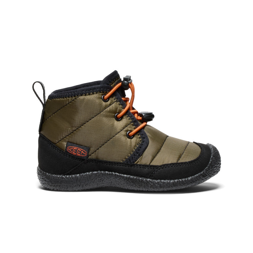 Buty Chukka Dziecięce Keen Howser II Waterproof Ciemny Oliwkowe Złote | MGJ6364KR