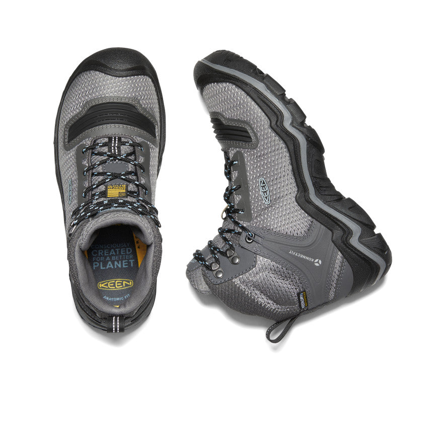 Buty Robocze Damskie Keen Durand EVO Waterproof Mid Szare Niebieskie | UAX3066BA