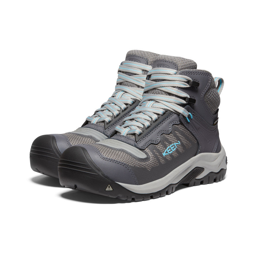 Buty Robocze Damskie Keen Reno Waterproof Mid Szare | QZB734SE