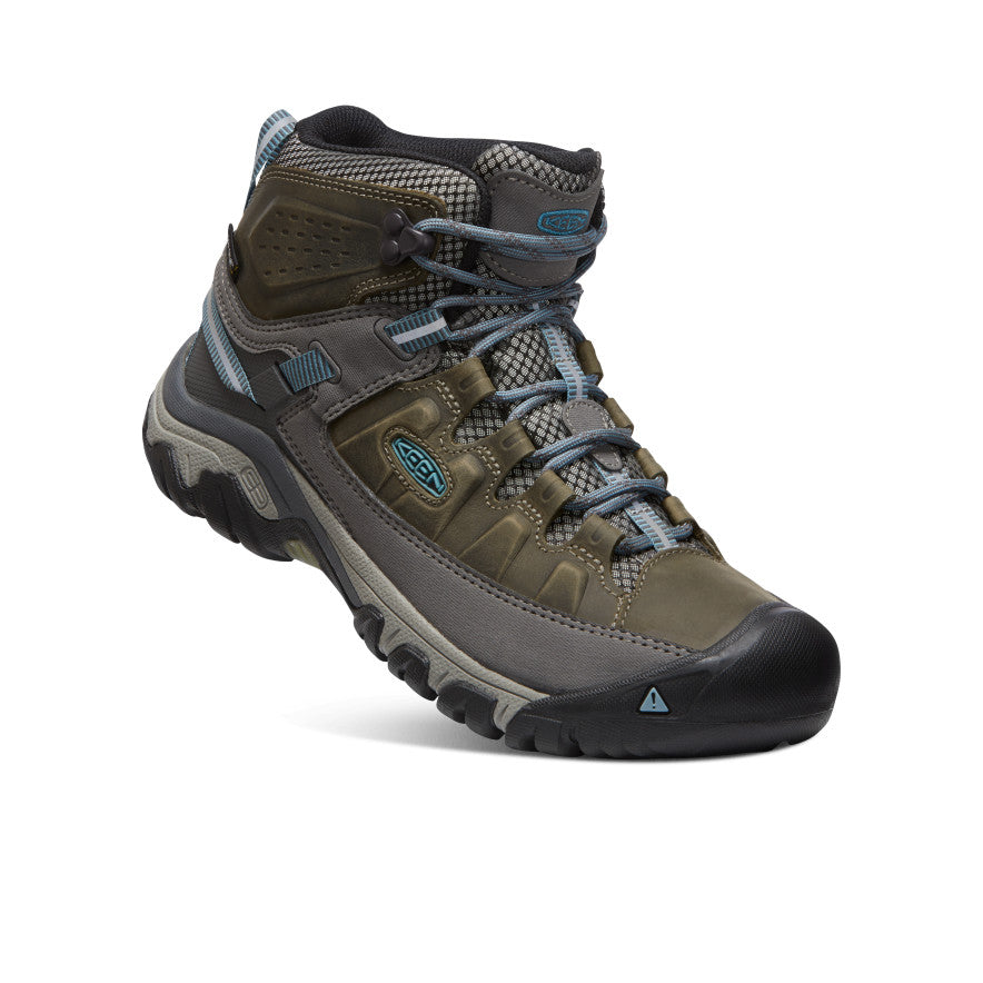 Buty Robocze Damskie Keen Targhee III Waterproof Mid Zielone Niebieskie | HUR6012FZ