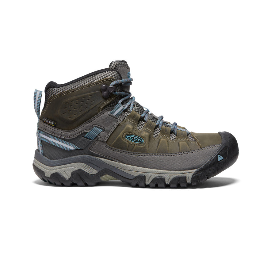 Buty Robocze Damskie Keen Targhee III Waterproof Mid Zielone Niebieskie | HUR6012FZ