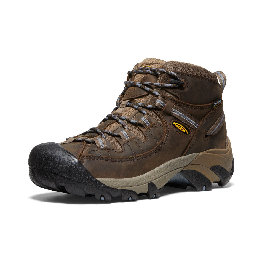 Buty Robocze Damskie Keen Targhee II Waterproof Mid Brązowe Czarne Szare | GZM3632VU