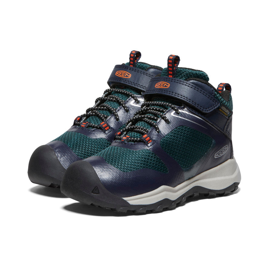 Buty Robocze Dziecięce Keen Wanduro Waterproof Ciemny Zielone Niebieskie | YXW3733OC