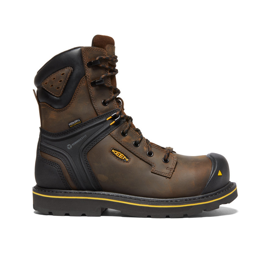 Buty Robocze Męskie Keen CSA Abitibi II Waterproof Brązowe Czarne | CCJ263BR