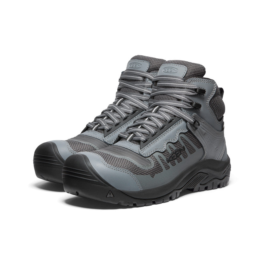 Buty Robocze Męskie Keen Reno Mid Waterproof Szare Czarne | EJM3851NW