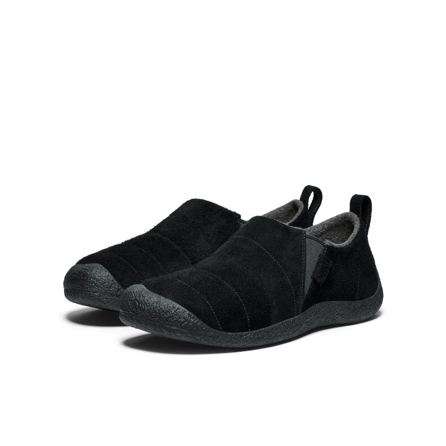 Buty Slip On Męskie Keen Howser II Leather Czarne | QDV29CS