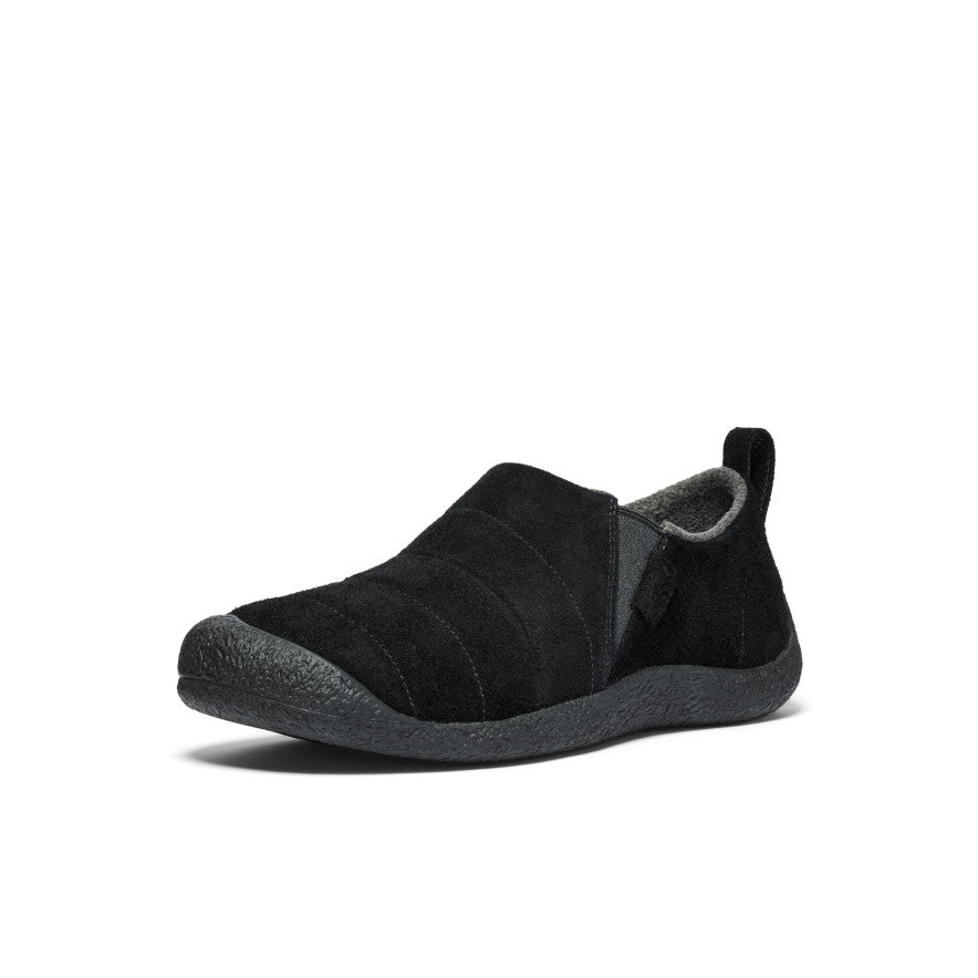 Buty Slip On Męskie Keen Howser II Leather Czarne | QDV29CS