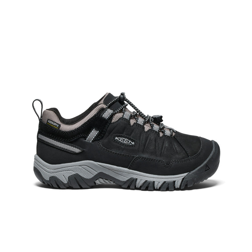 Buty Trekkingowe Big Dziecięce Keen Targhee IV Waterproof Czarne Szare | BZO950CX