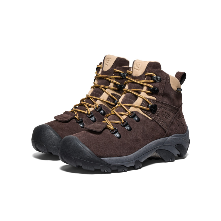 Buty Trekkingowe Damskie Keen Pyrenees Waterproof x Mountain Research Niebieskie Brązowe | FHW3596FP