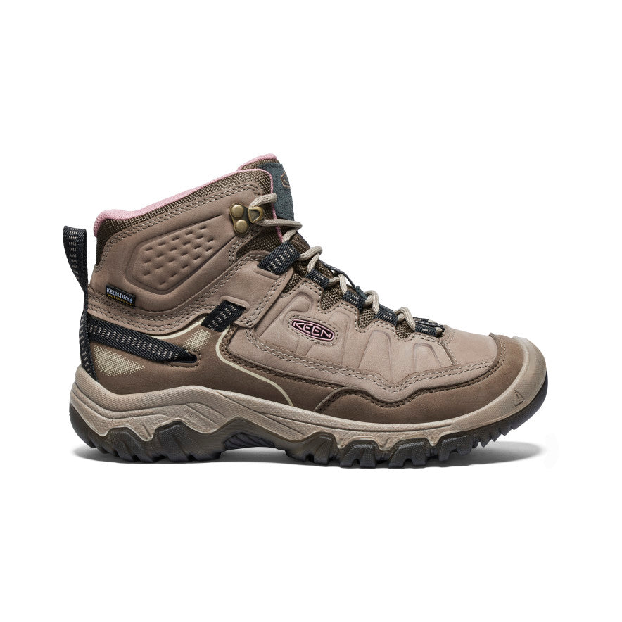 Buty Trekkingowe Damskie Keen Targhee IV Wide Waterproof Brązowe Różowe | KIM694AL