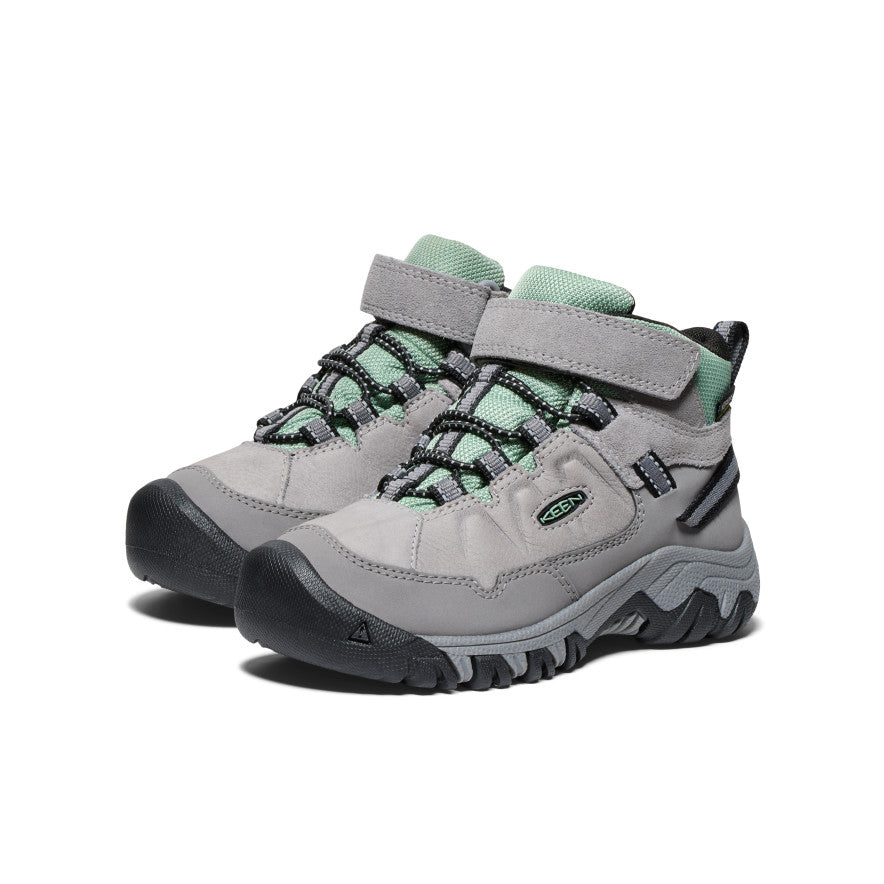 Buty Trekkingowe Dziecięce Keen Targhee IV Waterproof Szare Zielone | BQV878QJ