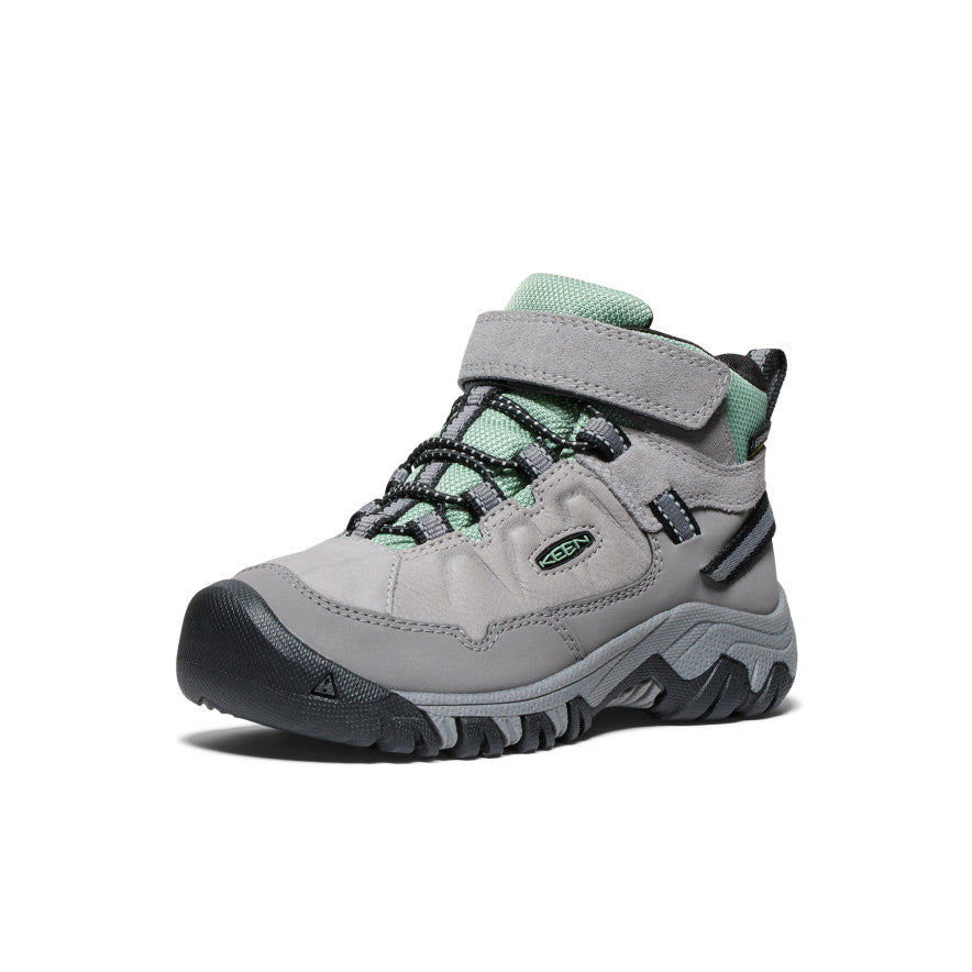 Buty Trekkingowe Dziecięce Keen Targhee IV Waterproof Szare Zielone | BQV878QJ