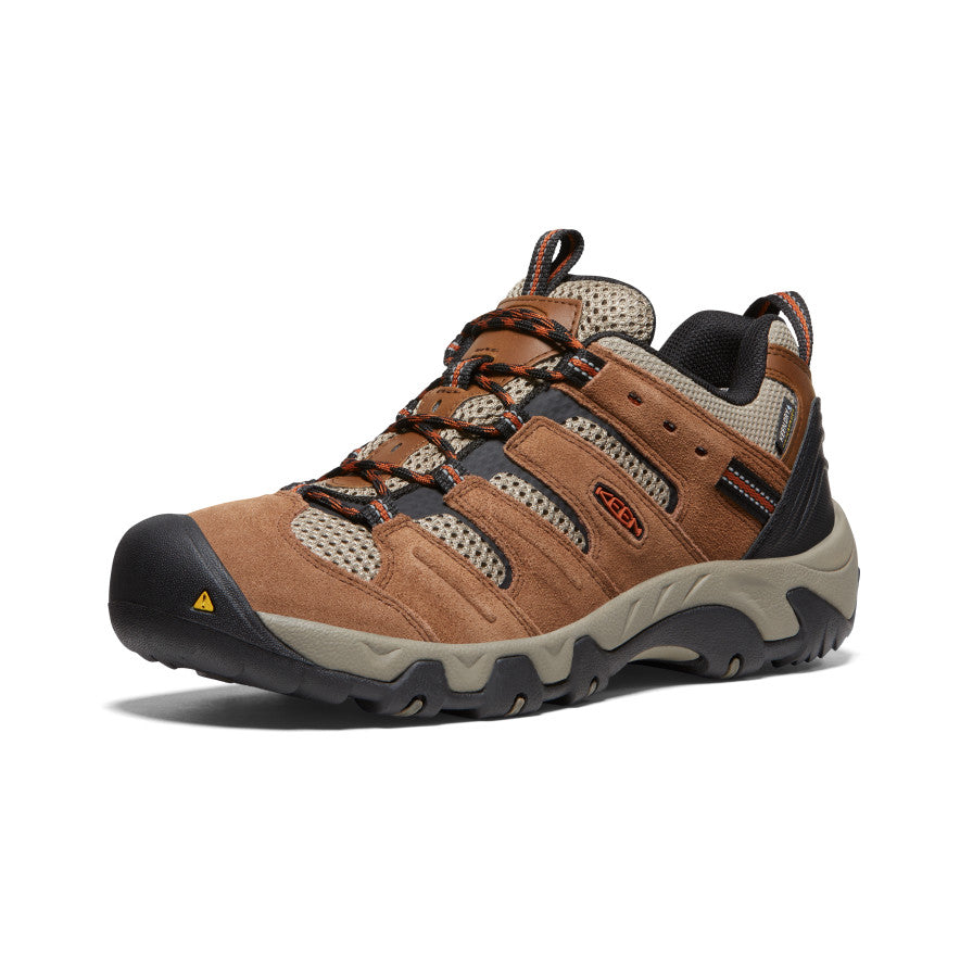 Buty Trekkingowe Męskie Keen Headout Waterproof Khaki Pomarańczowe | AZB840DR