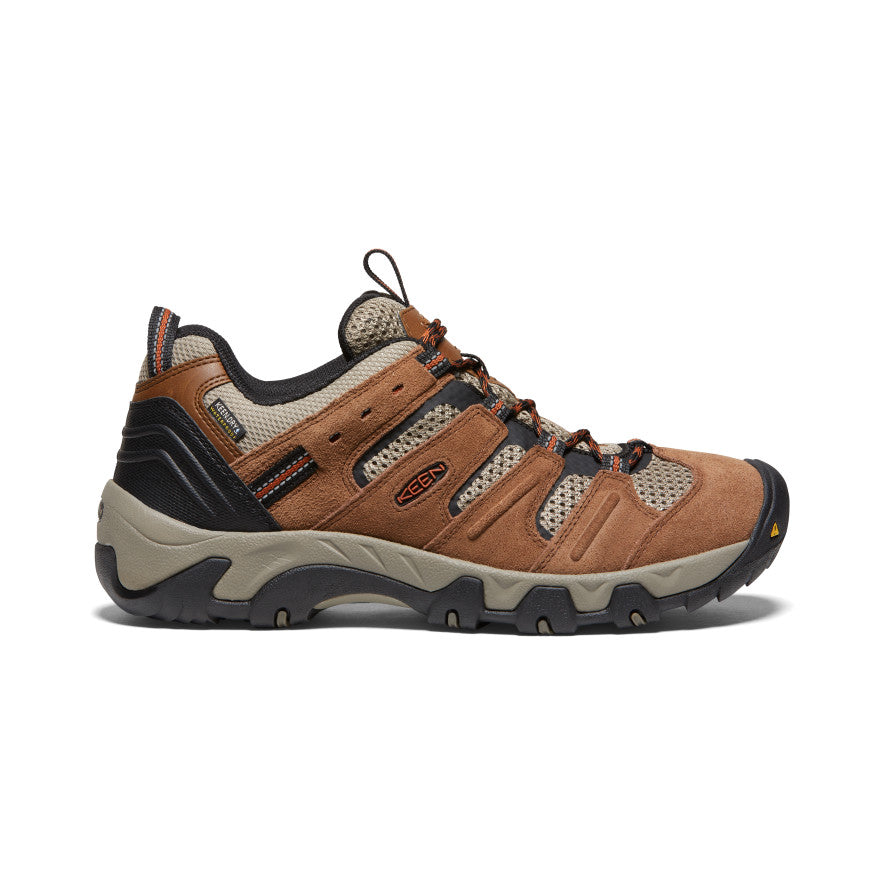 Buty Trekkingowe Męskie Keen Headout Waterproof Khaki Pomarańczowe | AZB840DR