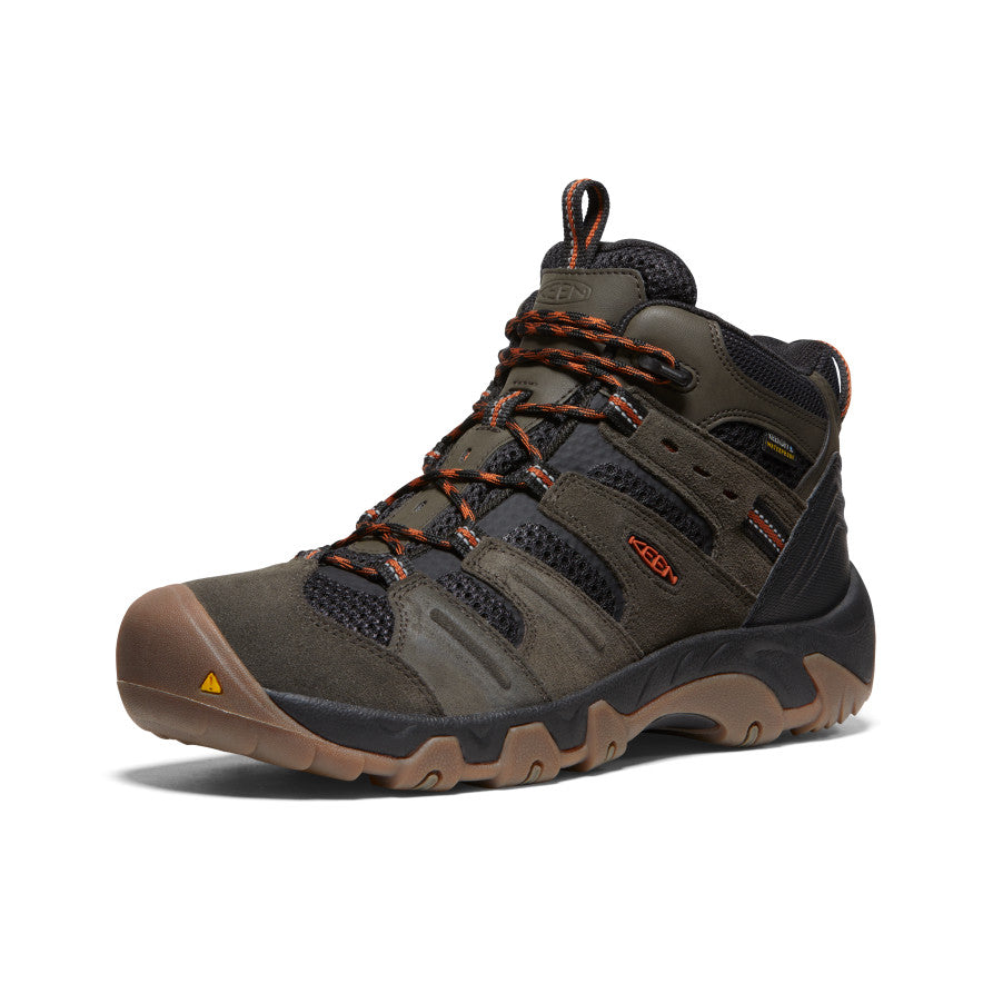 Buty Trekkingowe Męskie Keen Headout Waterproof Czarne Oliwkowe Khaki Pomarańczowe | FBE8836LF