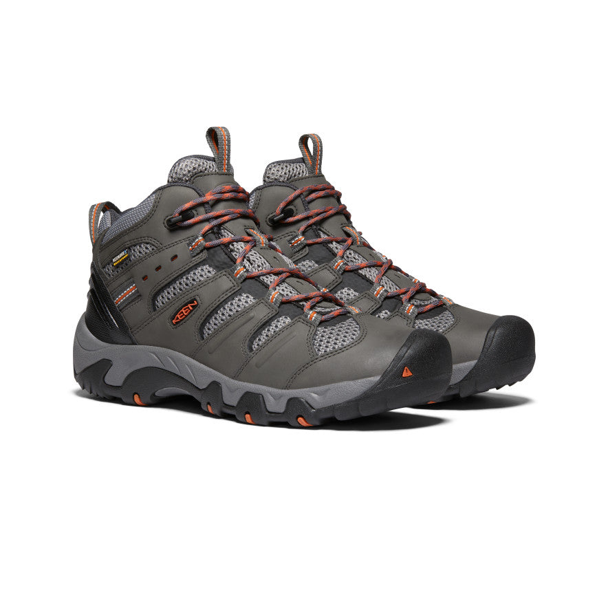 Buty Trekkingowe Męskie Keen Koven Waterproof Szare Ciemny Czerwone | SNL1291TC