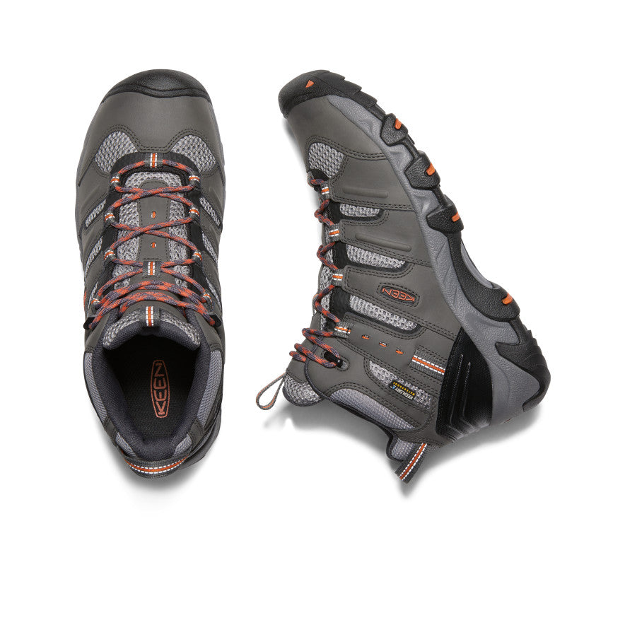 Buty Trekkingowe Męskie Keen Koven Waterproof Szare Ciemny Czerwone | SNL1291TC