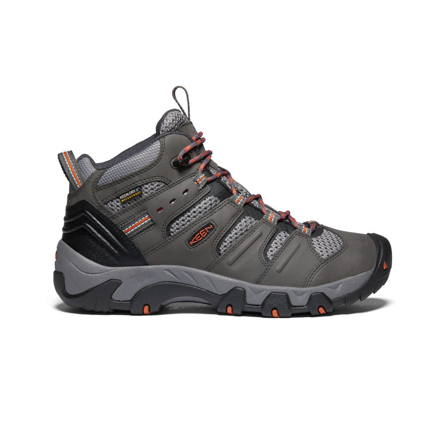 Buty Trekkingowe Męskie Keen Koven Waterproof Szare Ciemny Czerwone | SNL1291TC