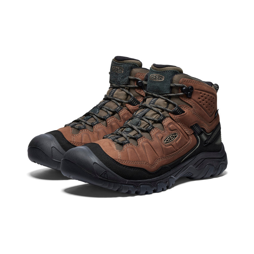 Buty Trekkingowe Męskie Keen Targhee IV Waterproof Brązowe Czarne | DSG7815GE