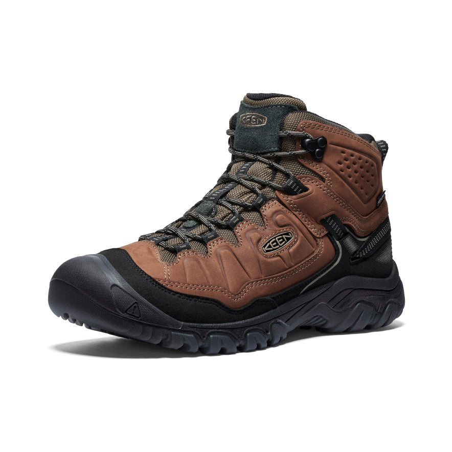 Buty Trekkingowe Męskie Keen Targhee IV Waterproof Brązowe Czarne | DSG7815GE