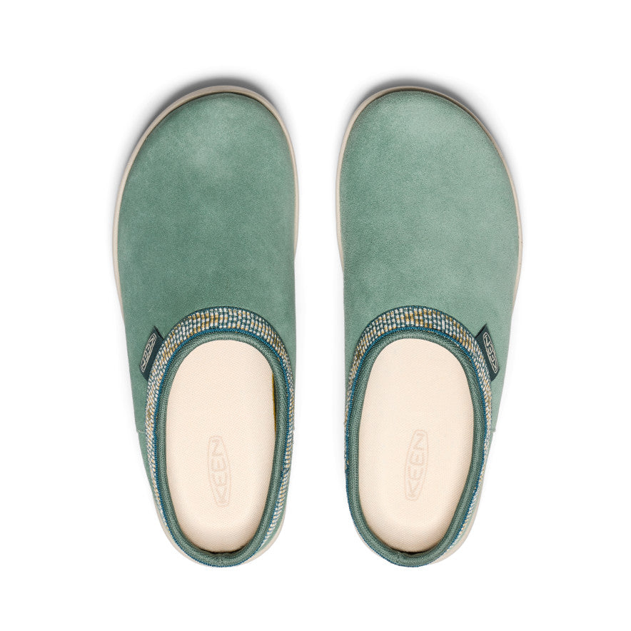 Kapcie Damskie Keen Elle Suede Mule Zielone | JEM6058QR