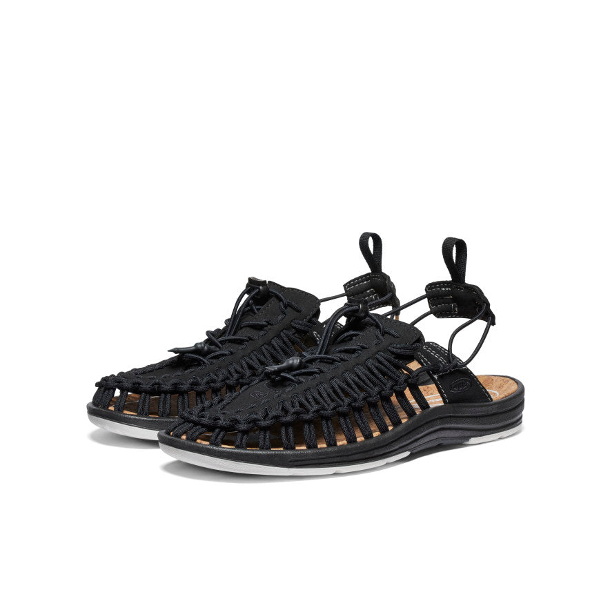 Sandały Damskie Keen Uneek II Convertible x Mita Sneakers Czarne | WWD315NG