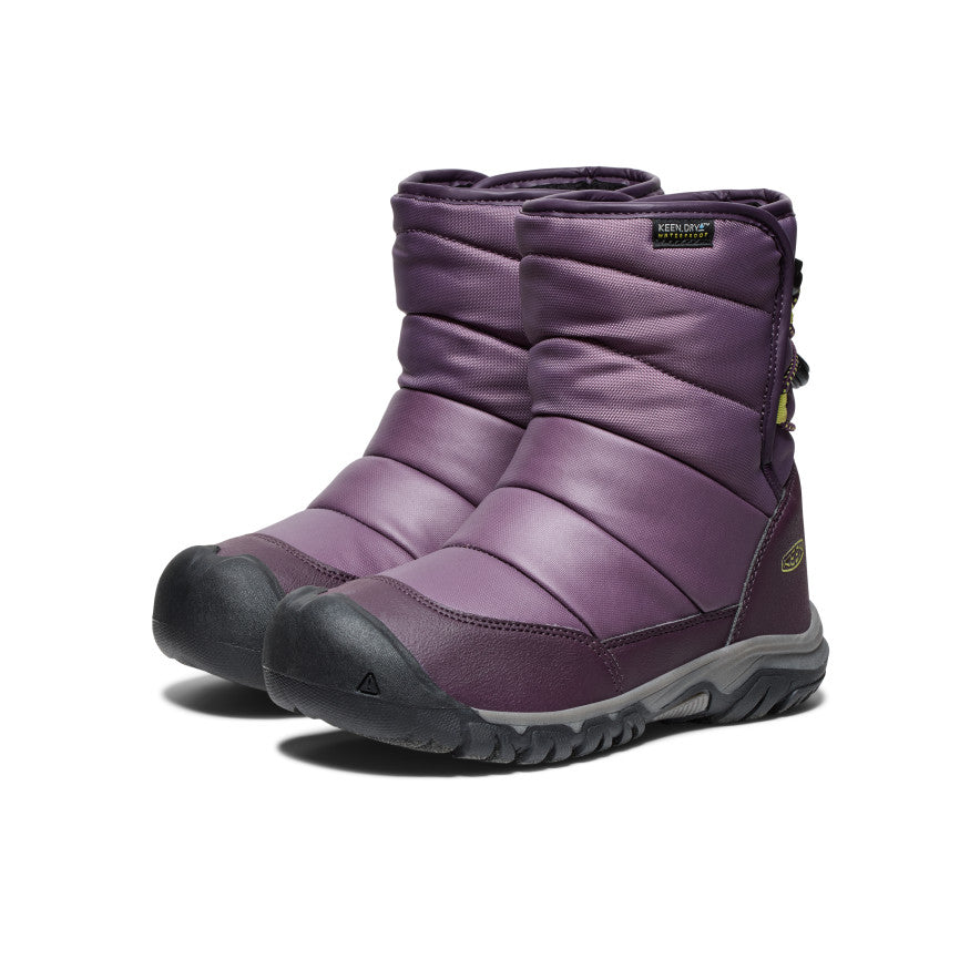 Śniegowce Big Dziecięce Keen Puffrider Waterproof Winter Czarne Fioletowe Zielone | FBV4243NY