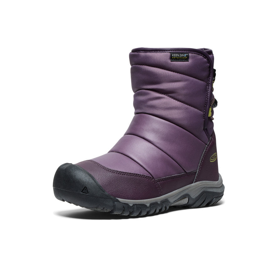 Śniegowce Big Dziecięce Keen Puffrider Waterproof Winter Czarne Fioletowe Zielone | FBV4243NY